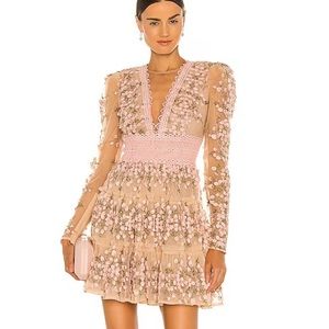 Megan mini dress in rose Bronx and Banco